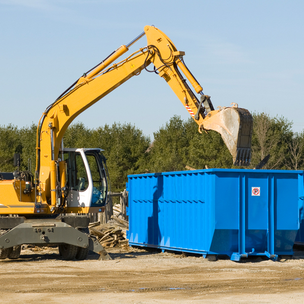 can i request a rental extension for a residential dumpster in Buckeye MI